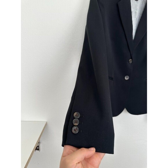 J. Crew Schoolboy Blazer Two Button Black Classic Work Women's Size Small K2899 - Picture 5 of 10